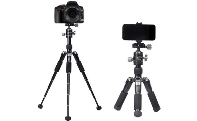 Jmary KT25+H30 For Selfie Live Streaming Lightweight Portable Desktop Mini Tripod - Black